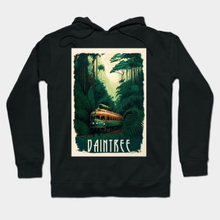 Daintree Rainforest Australia Vintage Travel Art Poster Hoodie